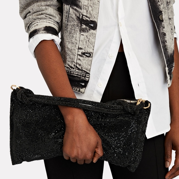 Cult Gaia Hera Mini Knotted Crystal Shoulder Bag - Picture 2 of 6